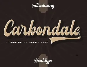 Carbondale Demo font