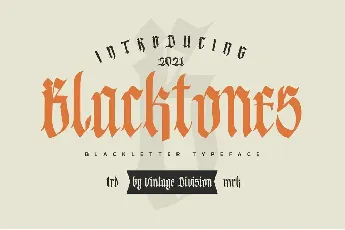 Blacktones font