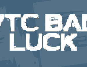 VTC Bad Luck font
