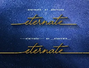 Eternate Signature font