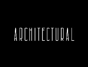 Architectural Free font