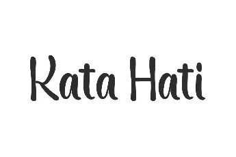 Kata Hati Demo font