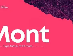 Mont Family font