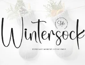 Wintersock Script font