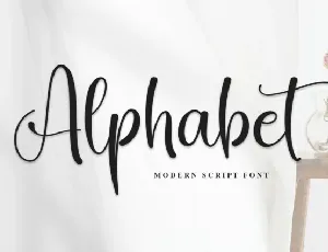 Alphabet Script font