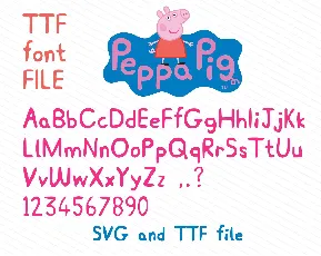 PEPPA PIG FONT font