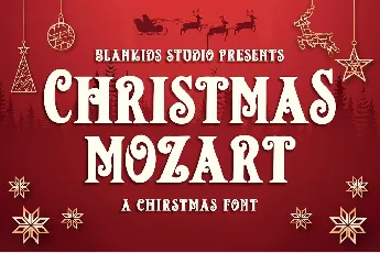 Christmas Mozart font