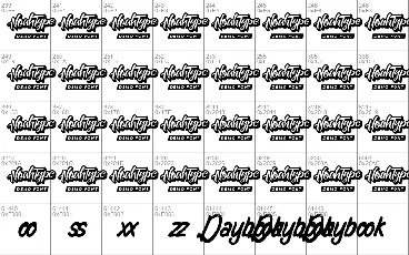 Daybook Demo font