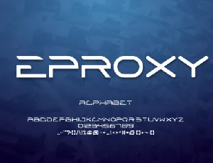 Eproxy font