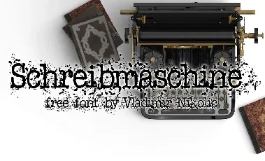 Schreibmaschine font