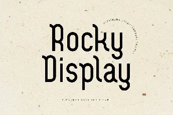 Rocky Display font