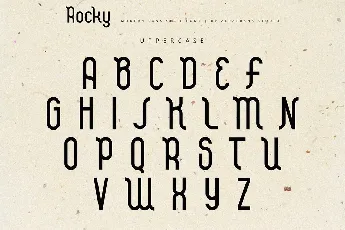 Rocky Display font