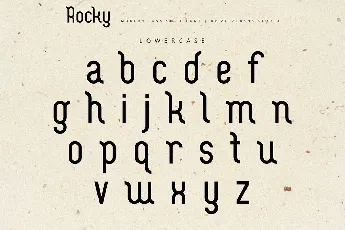 Rocky Display font