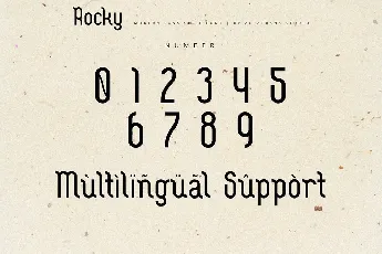 Rocky Display font