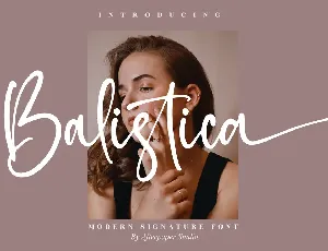 Balistica Script font