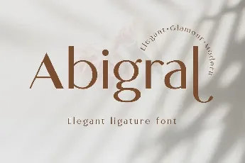 Abigral font