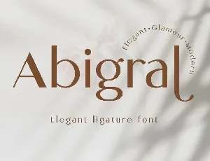 Abigral font