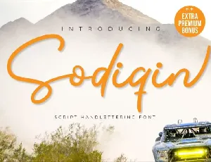 Sodiqin Script font