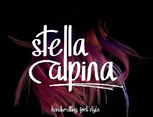 Stella Alpina Script font