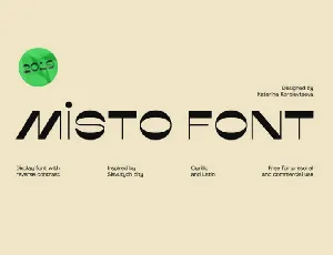 Misto Typeface font