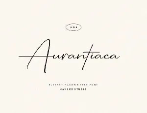 Aurantiaca font