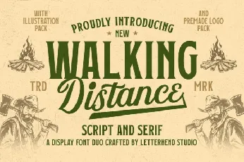 Walking Distance Duo font