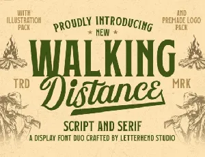 Walking Distance Duo font