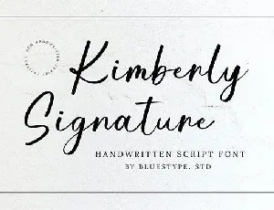 Kimberly Signature font