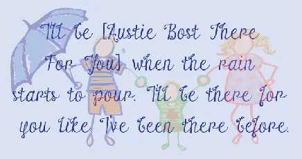 Austie Bost There For You font