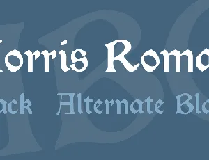 Morris Roman font