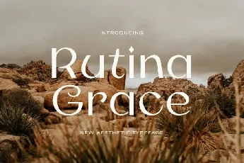 Rutina Aesthetic font