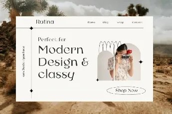 Rutina Aesthetic font