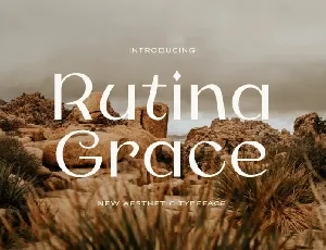 Rutina Aesthetic font