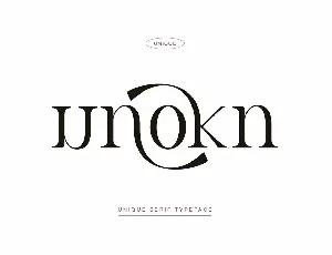 Unokn font