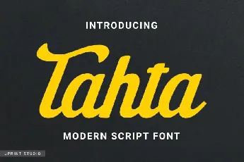 Tahta Bold Script font