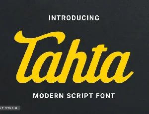 Tahta Bold Script font