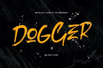 Dogger Brush font