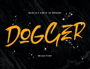 Dogger Brush font