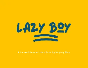 Lazy Boy – Display font