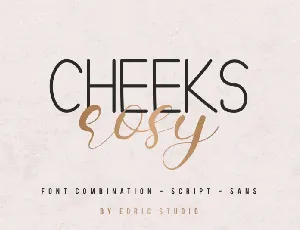 Cheeks Rosy Duo font