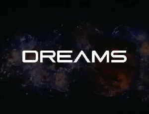 Dreams – Space font