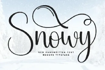 Snowy Script font