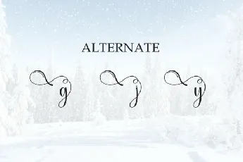 Snowy Script font