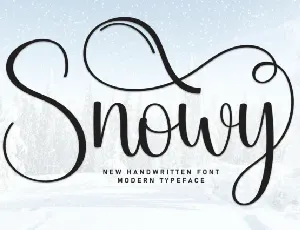 Snowy Script font