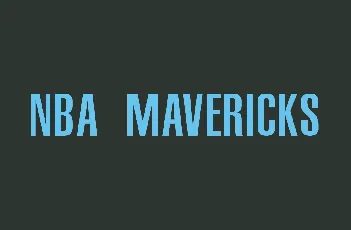 NBA MAVERICKS FONT font