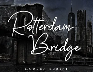 Rotterdam Bridge font