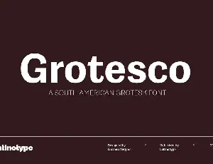 Grotesco Family font