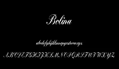 Bolina font