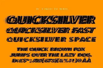 QUICKSILVER FAST font