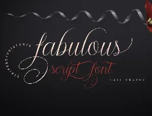 Fabulous Script font